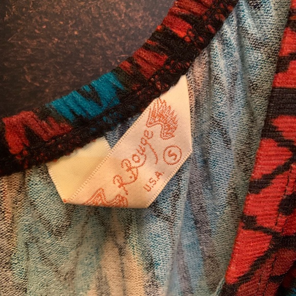 Multicolor Chevron Pattern Dress - Picture 8 of 9